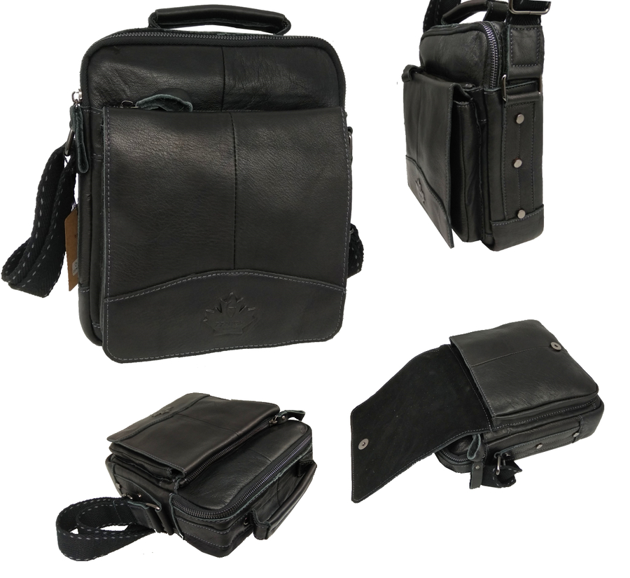 Стильные мужские кожаные сумки 25 х 21 х 8 см