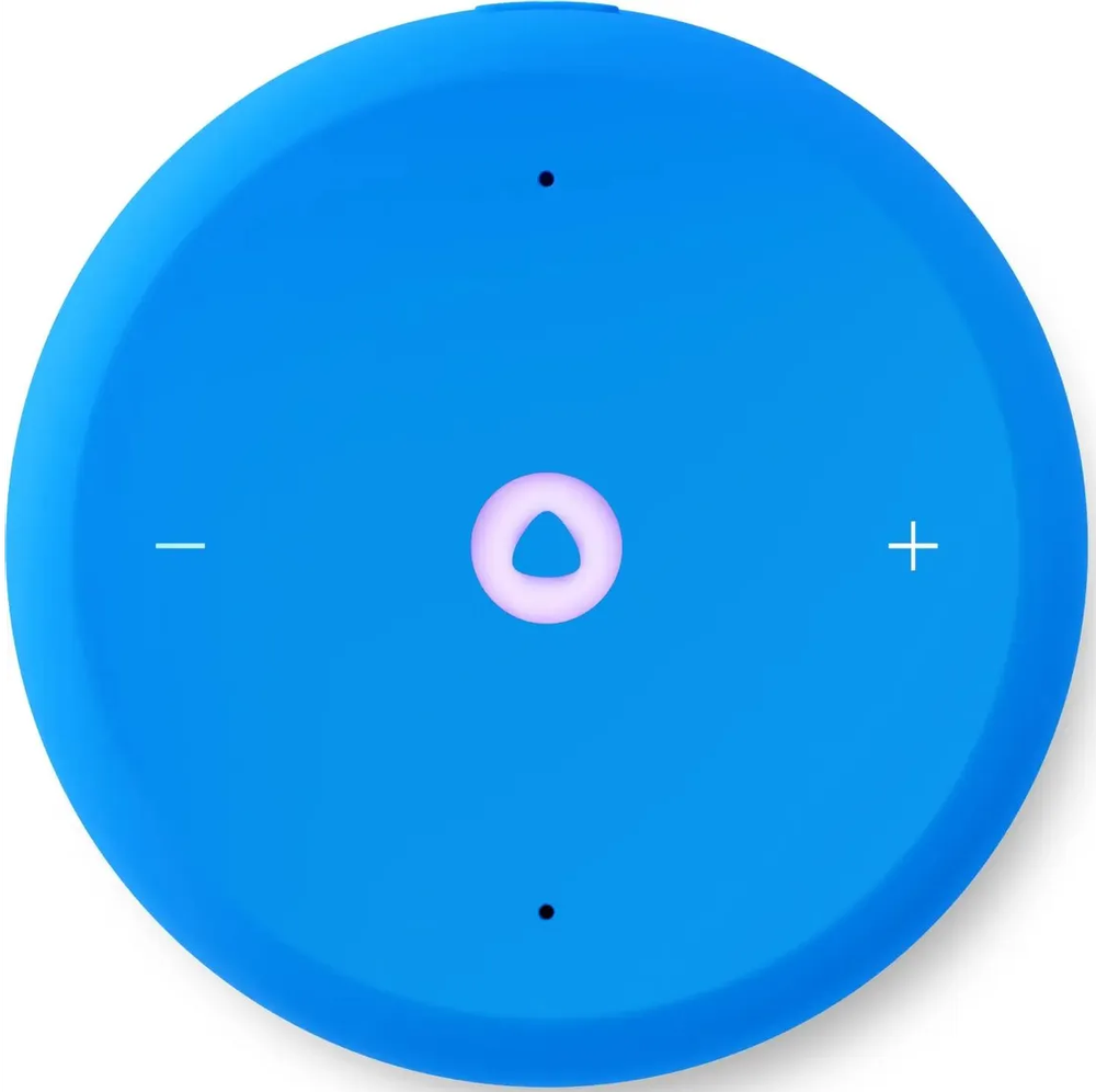 Умная колонка Яндекс Станция Лайт 2 с часами blue