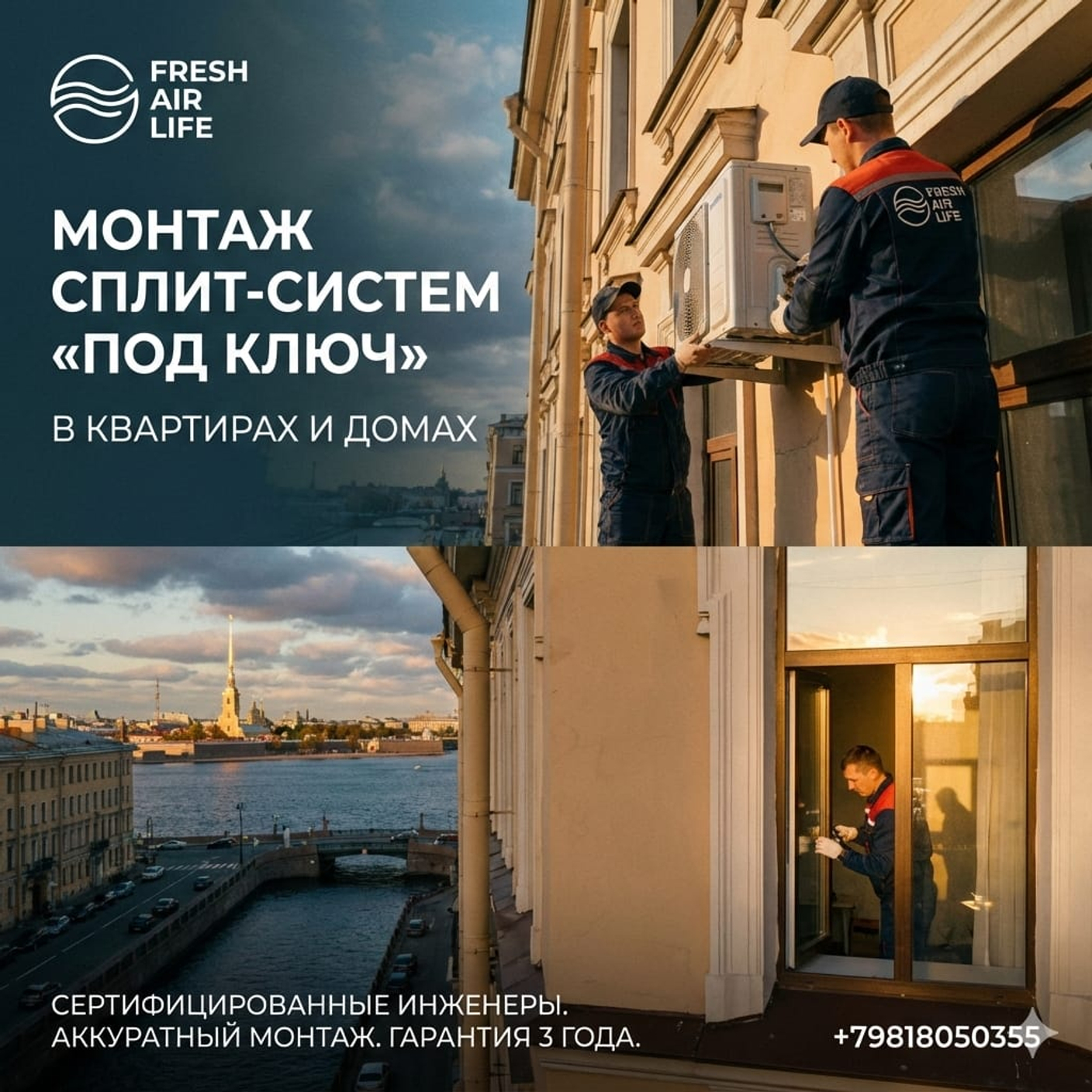 Купили кондиционер на маркетплейсе? Как заказать надежную установку в СПб без переплат посредникам