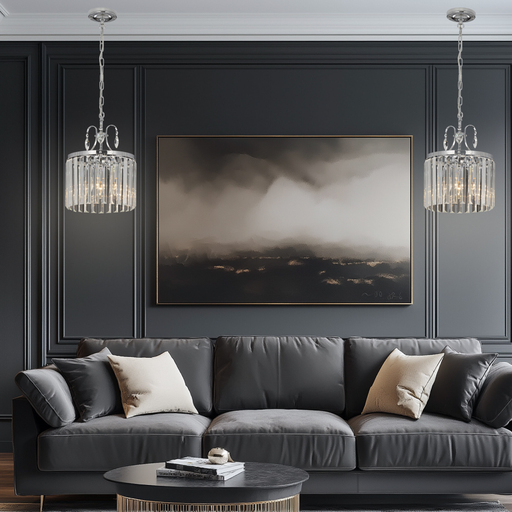 Citilux Инга CL335131 Люстра хрустальная подвесная Хром