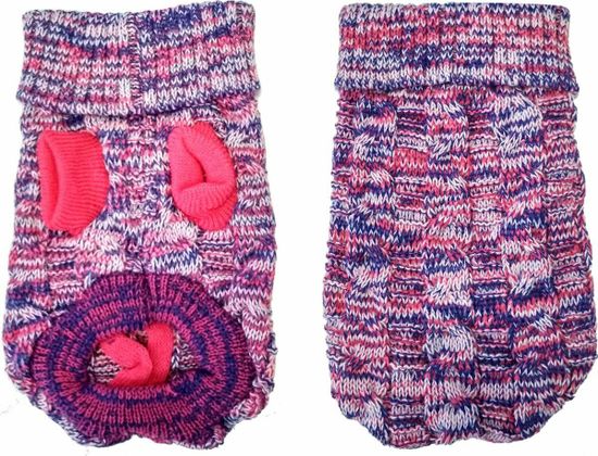 Уют Свитер пестрый розовый