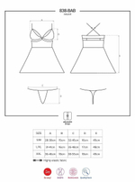 Расклешенный бэби-долл с изысканным цветочным кружевом (Размер: L-XL) (Цвет: черный)