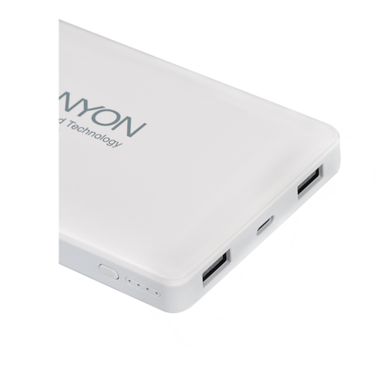 Powerbank Canyon 15000 mAh 2 USB White/ CNS-TPBP15W