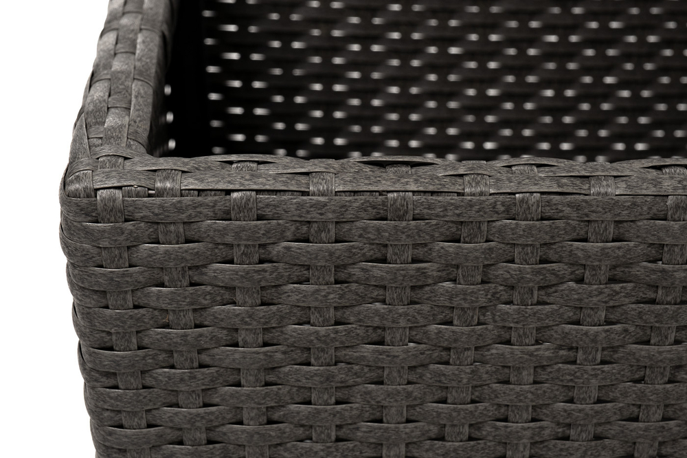 "Капучино" кашпо для цветов плетеное из искусственного ротанга, цвет коричневый