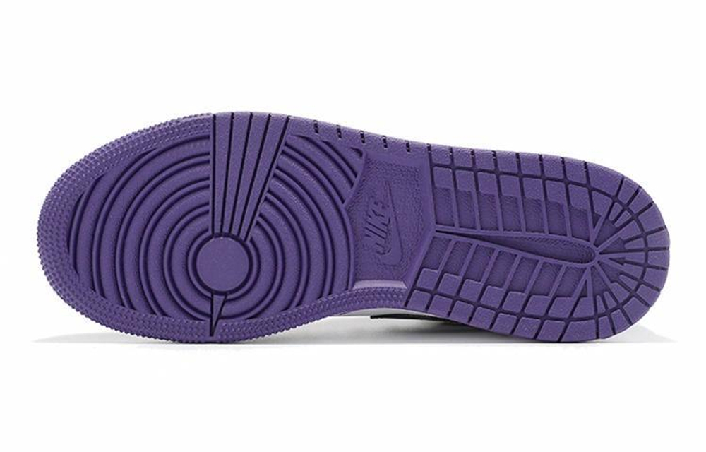 Кроссовки Jordan Air Jordan 1 Low Court Purple GS (Подростковая размерная сетка)