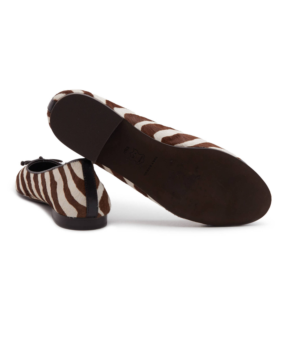 Кожаные балетки TORY BURCH - коричневый(154509)