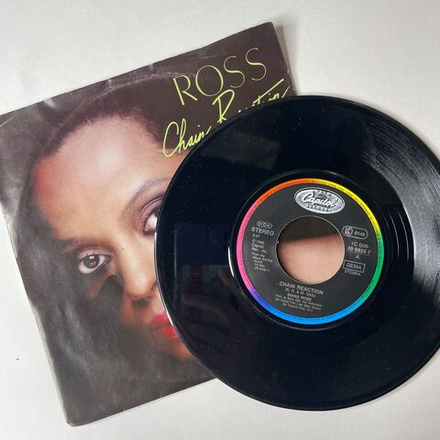 Винтажная виниловая пластинка 7 дюймов (маленькая пластинка) Diana Ross Chain Reaction (Holland 1985)