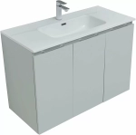 Тумба с раковиной Aquanet Алвита New 277532 100 серый