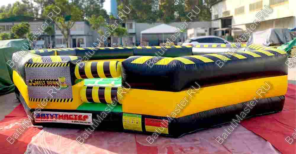 Коммерческая надувная игра "Увернись от палки" (Melt Down) 7*7*1.5 м