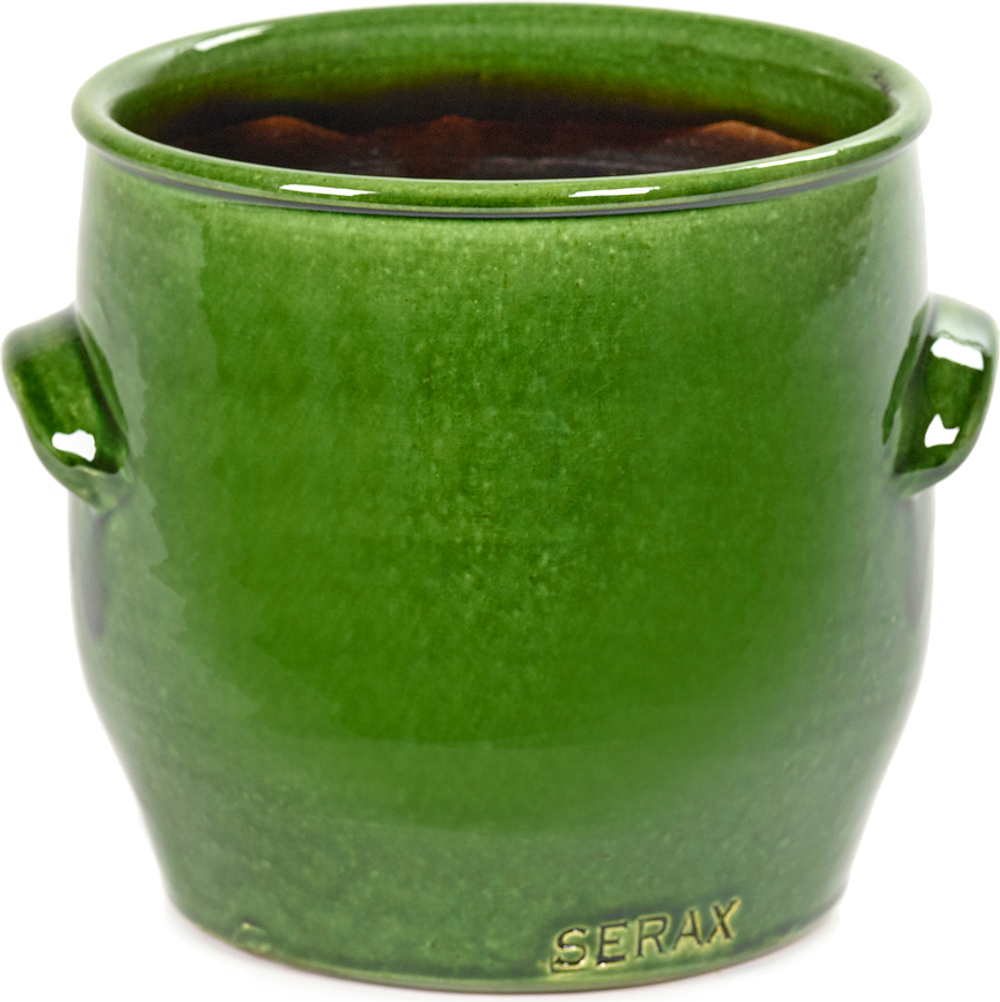 Кашпо Serax Jars, керамика, 16 см, зелёное
