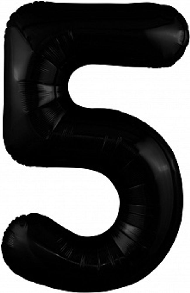 Р Цифра 5 Slim Черный (40&#39;&#39;/102 см)