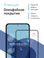 Защитное стекло ROSCO для Samsung Galaxy S23 FE (арт.SS-S23FE-FSP-GLASS-BLACK )