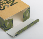 Складная коробка Man rules - 16 х 23 см. (Цвет: зеленый камуфляж)