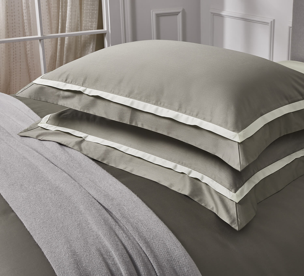 Наволочки 2шт 50х70 Sharmes Amour серая галька