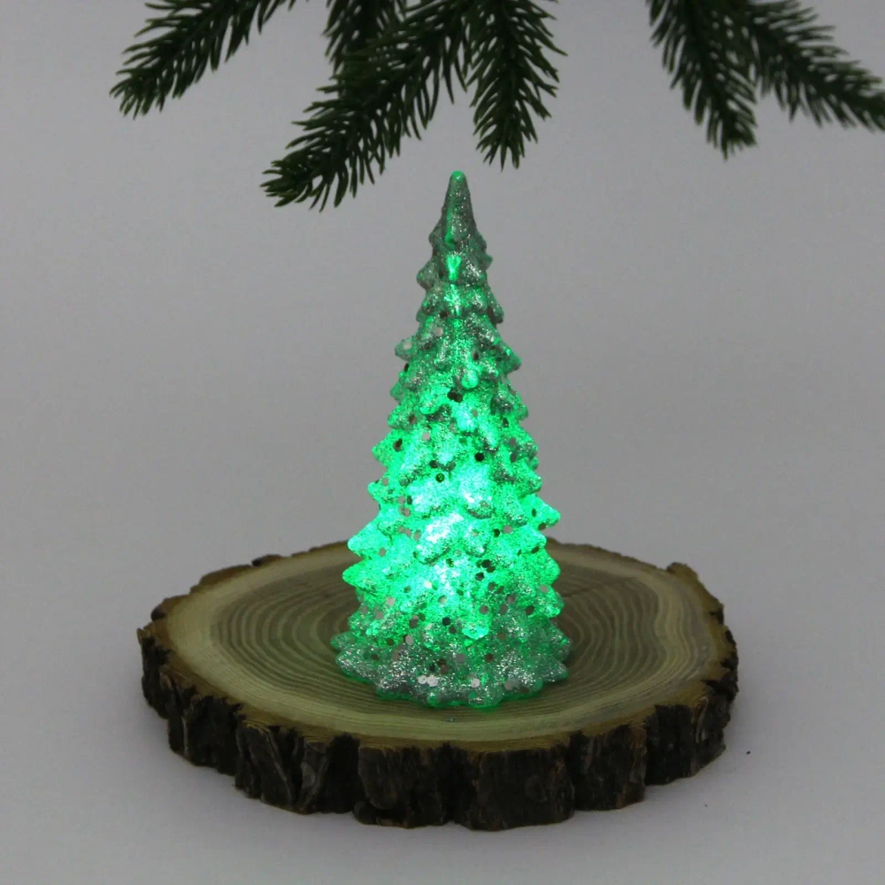 Сувенир с подсветкой «Волшебная красавица» 12 см, Серебро (работает от батареек LR44*3)