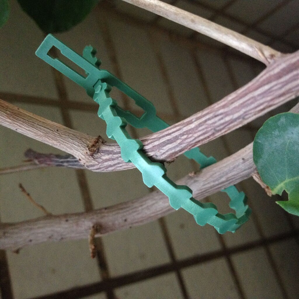 Хомут садовый пластиковый PRIVAL многоразовый 13 см (зелёный) - по 50 шт. в упаковке.