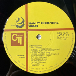 Винтажная виниловая пластинка LP Stanley Turrentine Sugar (Japan 1978) (Obi)