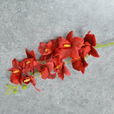 Цветы искусственные "Орхидеи", цвет красный