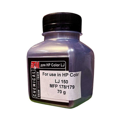 Тонер для HP Color LJ 150/MFP178/179 (70гр, черный, Chemical) Silver ATM