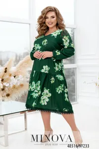 Платье 233-Зеленый Minova