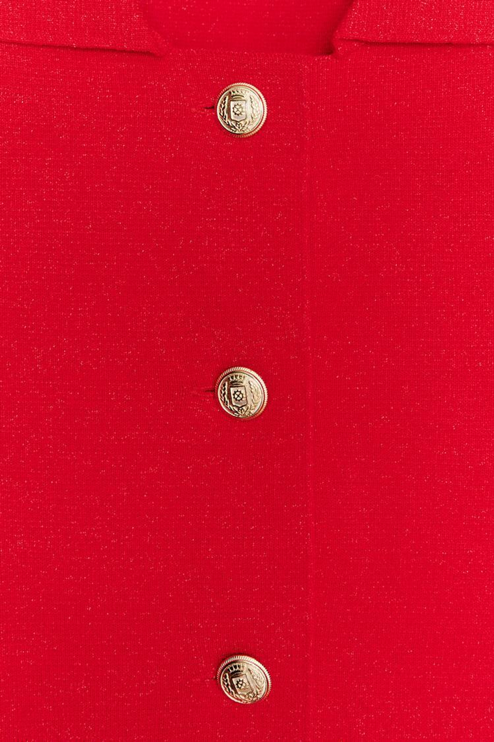 ZARA КАРДИГАН С КОРОТКИМИ РУКАВАМИ, КРАСНЫЙ