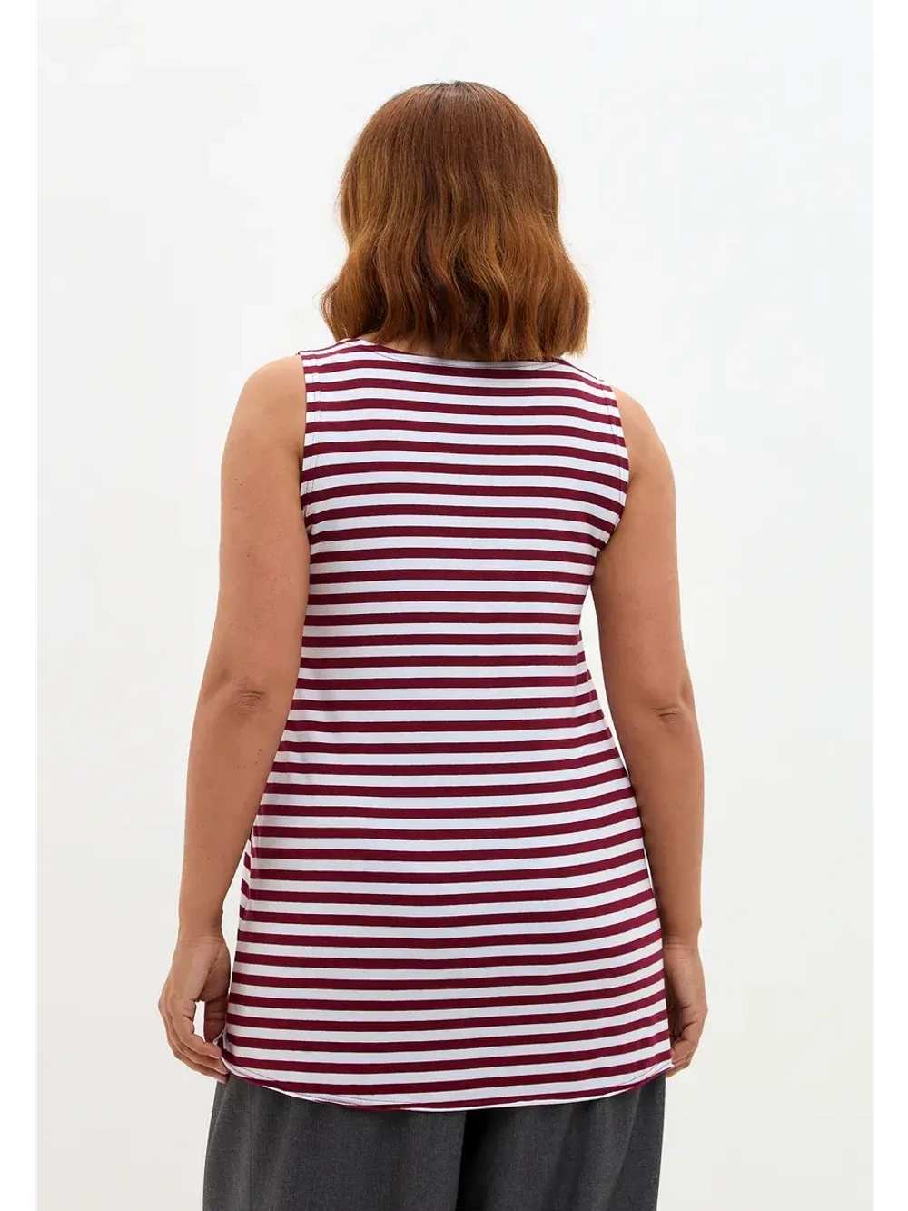 Майка базовая под пиджак удлиненная оверсайз