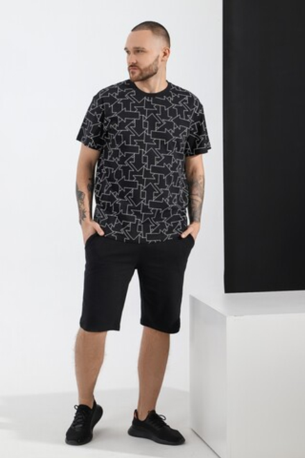 Пижама мужская шорты+футболка КП-087