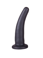 Страпон с 2 насадками и вибрацией UniStrap - 19 и 12 см. (Цвет: телесный с черным)