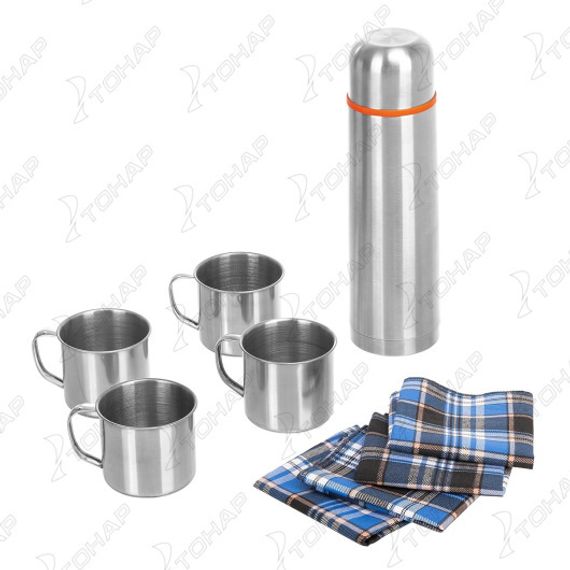 Набор для пикника на 4 персоны с термосом (HS-N4T-G) Helios