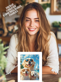 Набор фоторамок 12 в 1 (4шт -15*20см, 8 шт - 10*15см) Белый лак