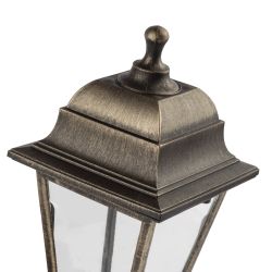Садово-парковый светильник ЭРА НБУ 04-60-001 бронза 4 гранный настенный IP44 Е27 max60Вт
