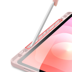 Чехол книжка розового цвета для планшета Samsung Galaxy Tab S11, серия Magi Series Case от Dux Ducis