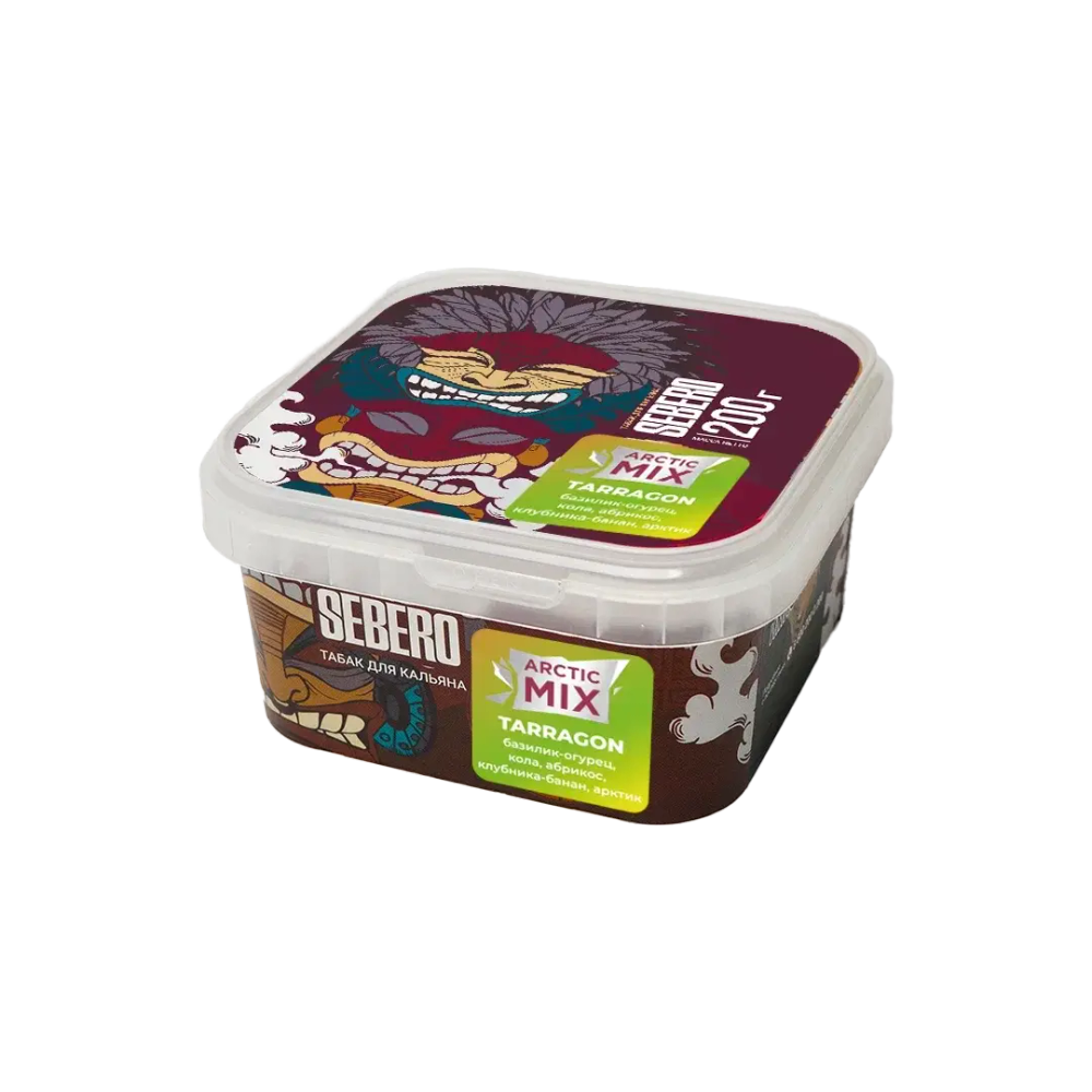 SEBERO  Arctic Mix Tarragon (Базилик/Огурец/Кола/Абрикос/Клубника/Банан/Арктик) 200г