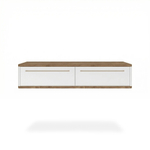 Подвесной туалетный столик консоль Royal 5210 эко (Дуб Веллингтон-р.золото)