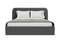 Кровать двуспальная Classic 160 см (серый, букле)