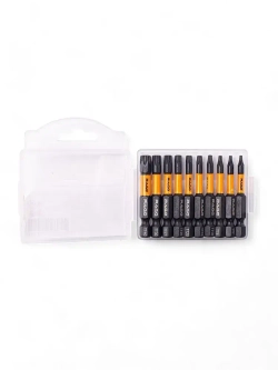 Набор бит торсионных IMPACT S2 TORX T6, TT7 - TT40 x 50 мм 10 шт RAGE by VIRA