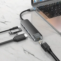 USB-C Hub для MacBook 5-в-1, Hoco HB23