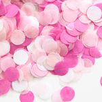 Конфетти тишью Круг, Розовый микс, 1 см, 50 г.