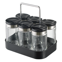 Набор банок для специй с подставкой 6шт 100мл Smart Solutions Spice Box