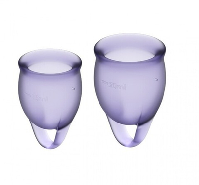 Набор менструальных чаш Feel Confident Menstrual Cup Lilla (Цвет: фиолетовый)