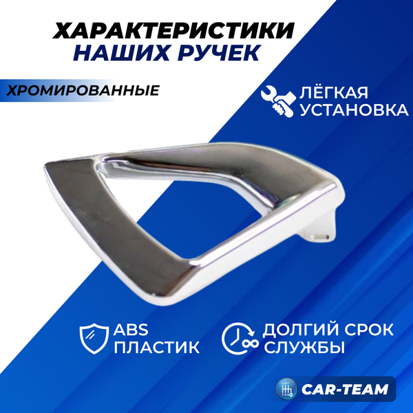 Внутренние ручки (крючки) открывания дверей на Лада Гранта , хромированные (2шт)