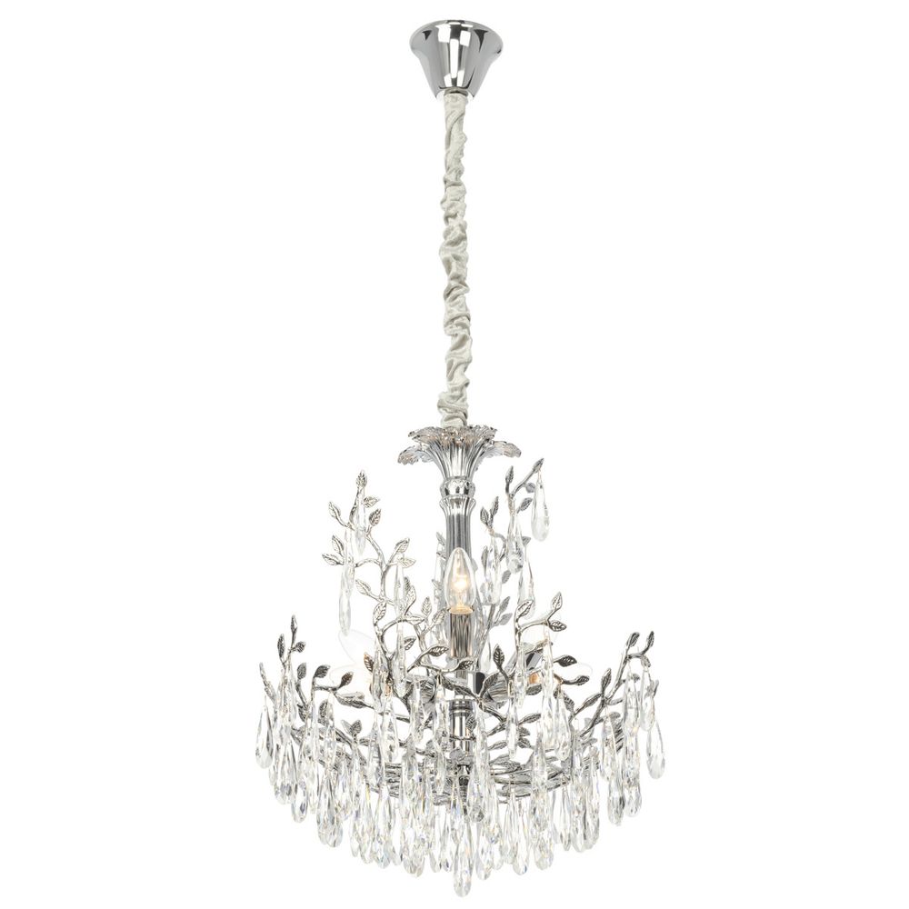 Citilux RITZ CL310061 Люстра хрустальная подвесная Хром