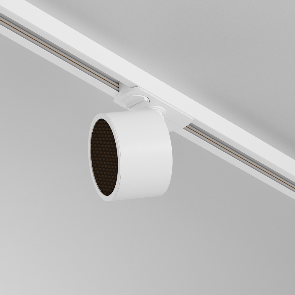 Трековый однофазный светильник Maytoni Unity Glare TR225-1-GX53-W
