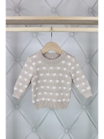 Костюм вязаный детский "Сердечки"