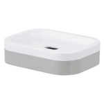 Мыльница tyer, белая/серая