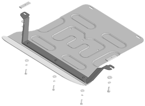 Защита заднего электромотора. 4 мм, Алюминий для Voyah Free 2023-н.в., Motodor.348605