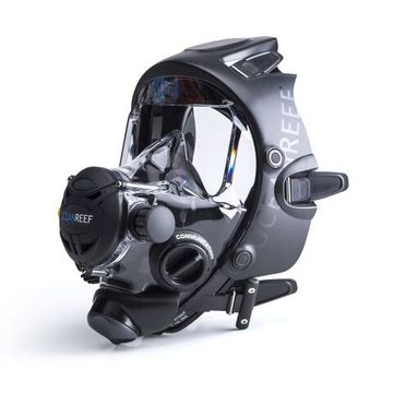 Полнолицевая маска Oceanreef Space Extender 100 очищенная под кислород черный