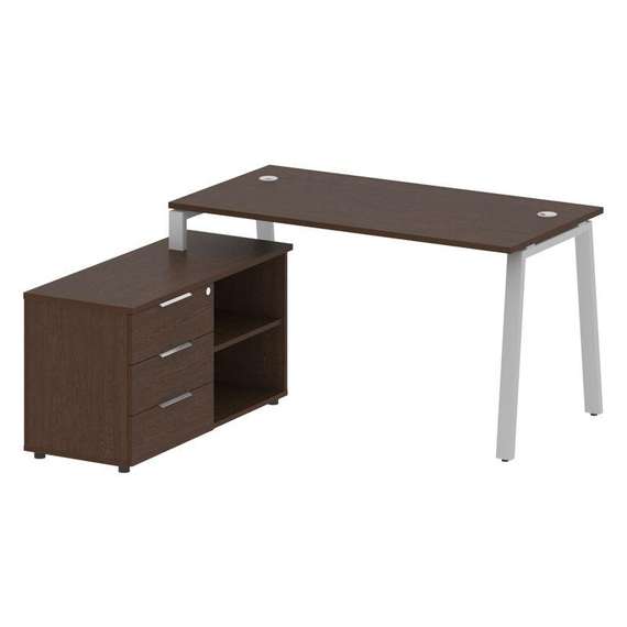 Метал Систем Рабочая станция с тумбой на А-образном м/к БА.РС-СТС-2.3 (L)