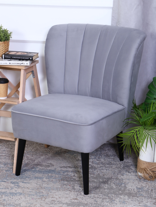 Кресло "Donatello" антивандальный велюр серый/венге