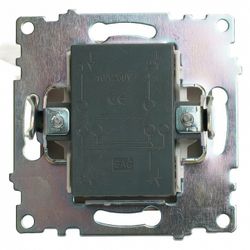 Переключатель перекрестный одноклавишный без рамки Stekker Катрин 49180